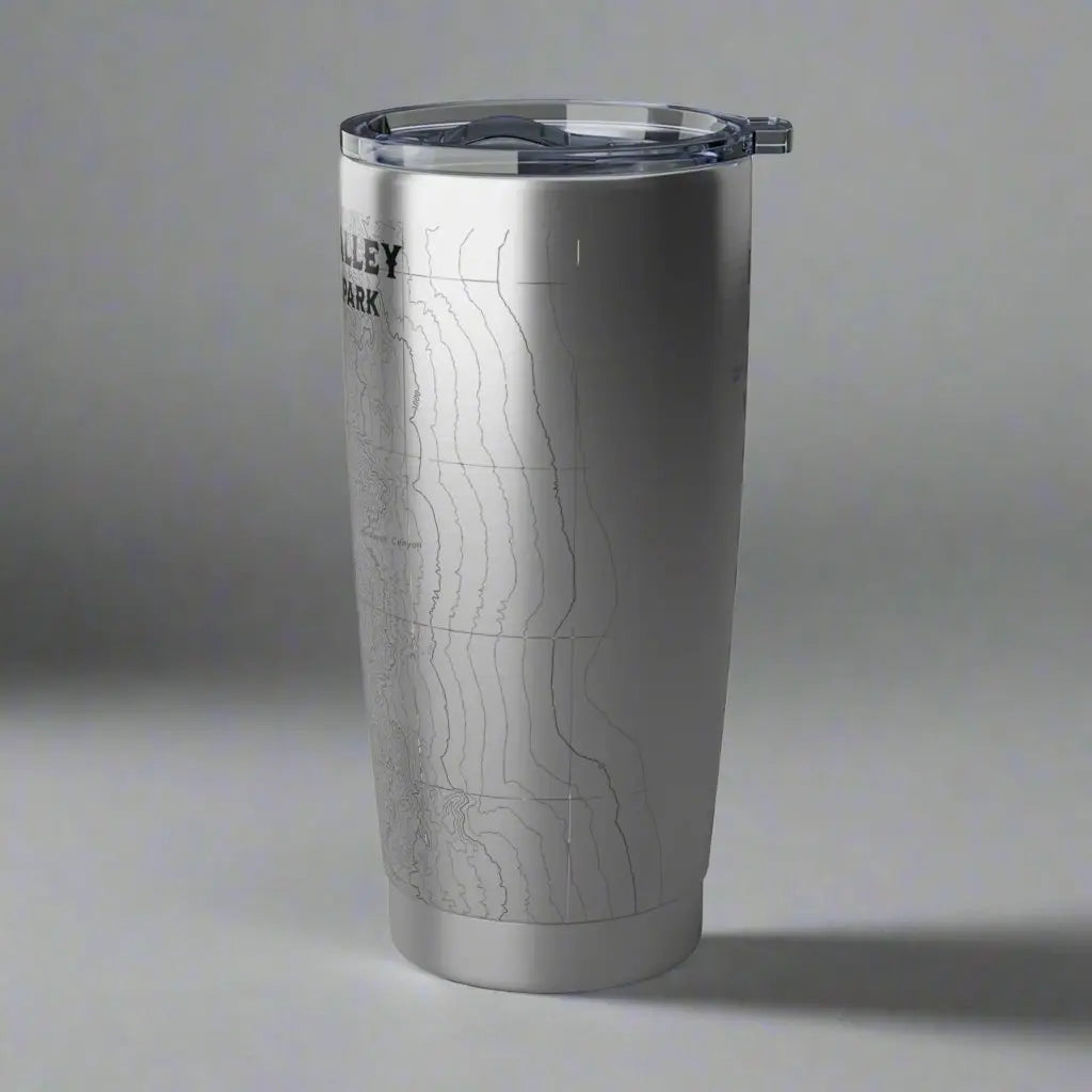 Death Valley National Park Topographic Tumbler Tumbler Printify