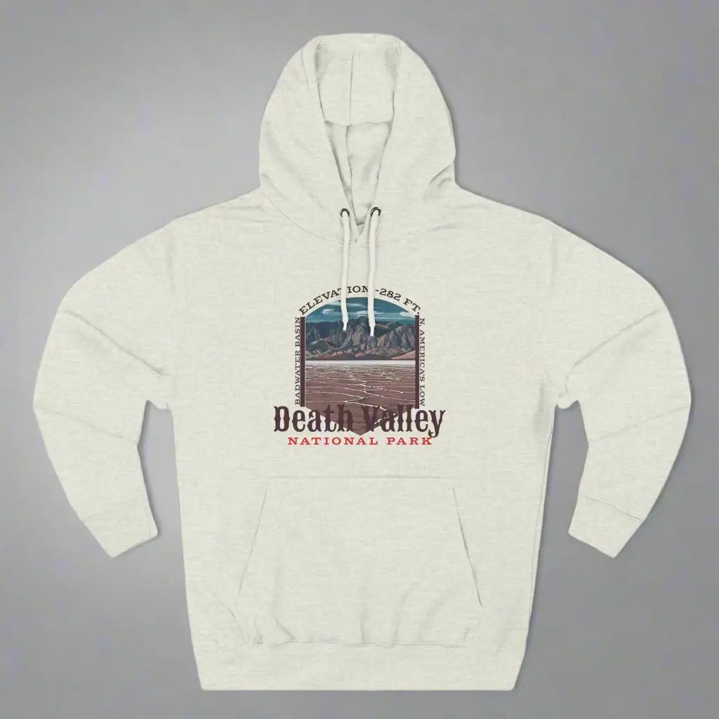 Death Valley National Park Unisex Fit Fleece Hoodie Badwater Basin Hoodie Printify S Oatmeal Heather
