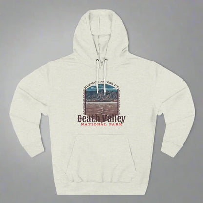 Death Valley National Park Unisex Fit Fleece Hoodie Badwater Basin Hoodie Printify S Oatmeal Heather