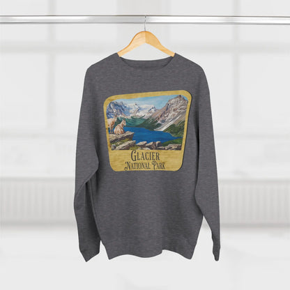 Glacier National Park Unisex Crewneck Sweatshirt Sign Sweatshirt Printify