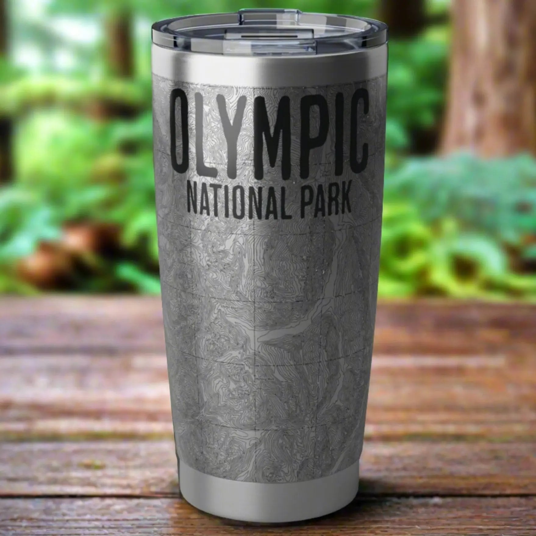 Olympic National Park Topographic Tumbler 20oz Tumbler Park Service Apparel