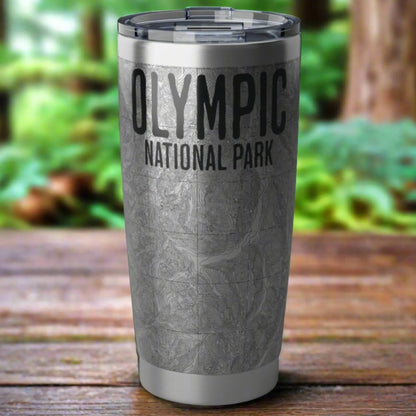 Olympic National Park Topographic Tumbler 20oz Tumbler Park Service Apparel