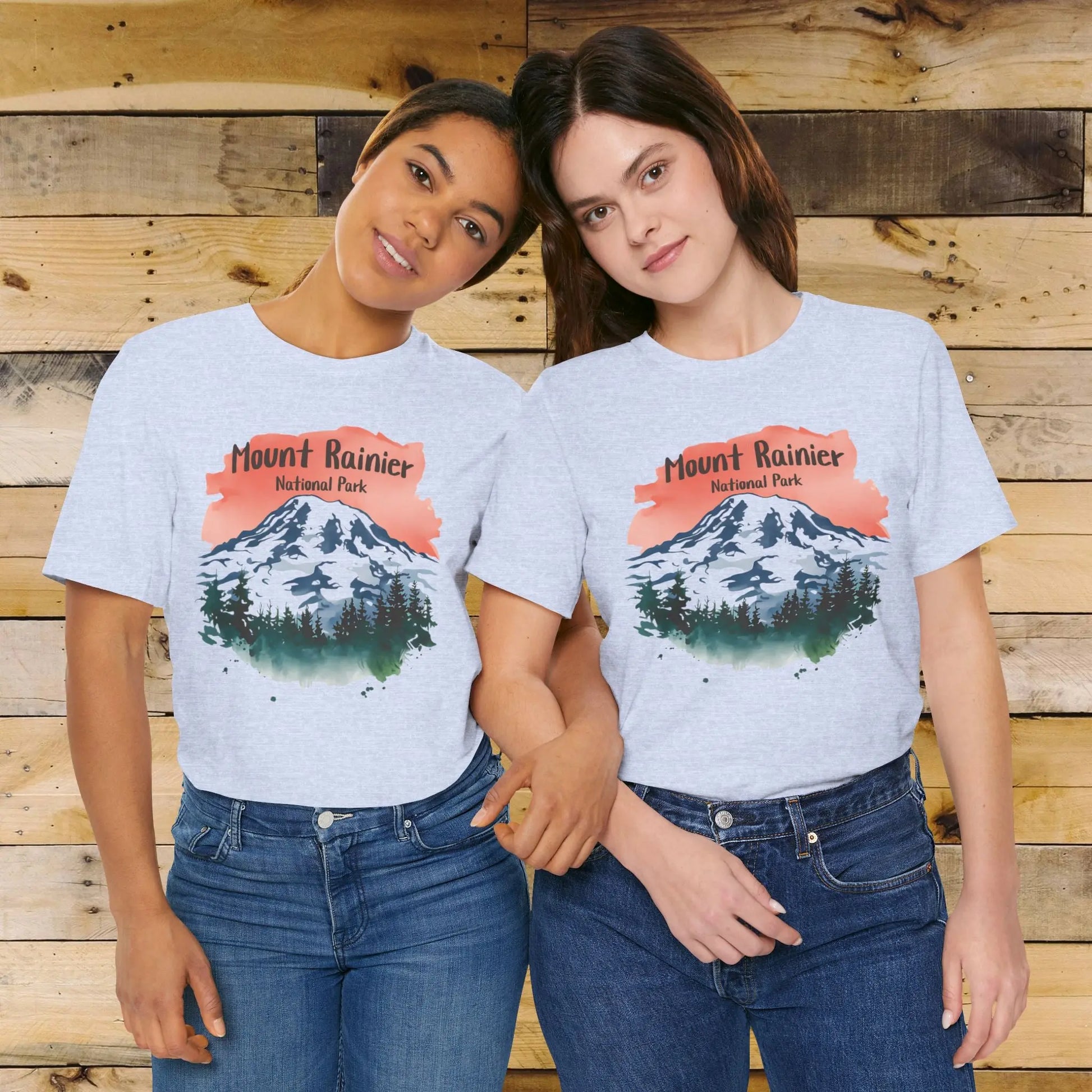 Mount Rainier National Park Unisex T-Shirt T-Shirt Printify