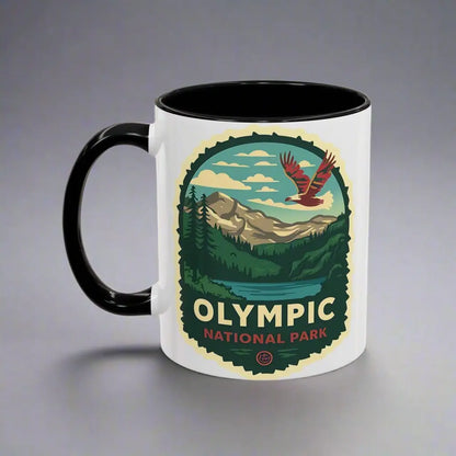 Glacier National Park Accent Coffee Mug 11oz 15oz Mug Printify 11oz Black