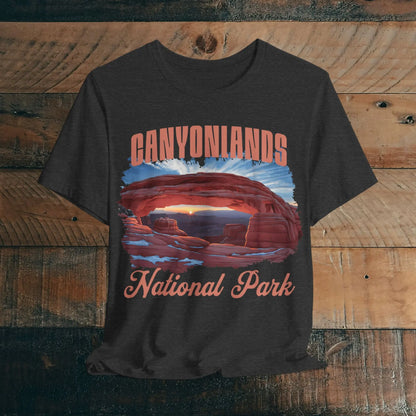 Canyonlands National Park Short Sleeve Tee T-Shirt Printify Dark Grey Heather S