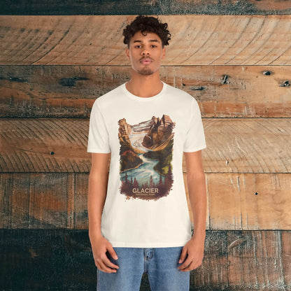 Glacier National Park Unisex T-Shirt T-Shirt Printify