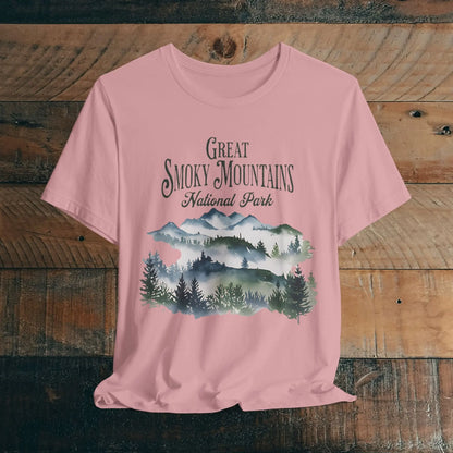 Great Smoky Mountains National Park Unisex T-shirt T-Shirt Printify Orchid XS
