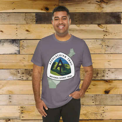 Appalachian Trail Unisex Jersey T-Shirt Logo Emblem Mountain Camp Hike Tee T-Shirt Printify