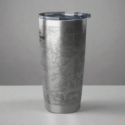 Denali National Park Topographic Tumbler 20oz Elevation 20,310 Ft. Alaska USGS Map Print Mug Printify