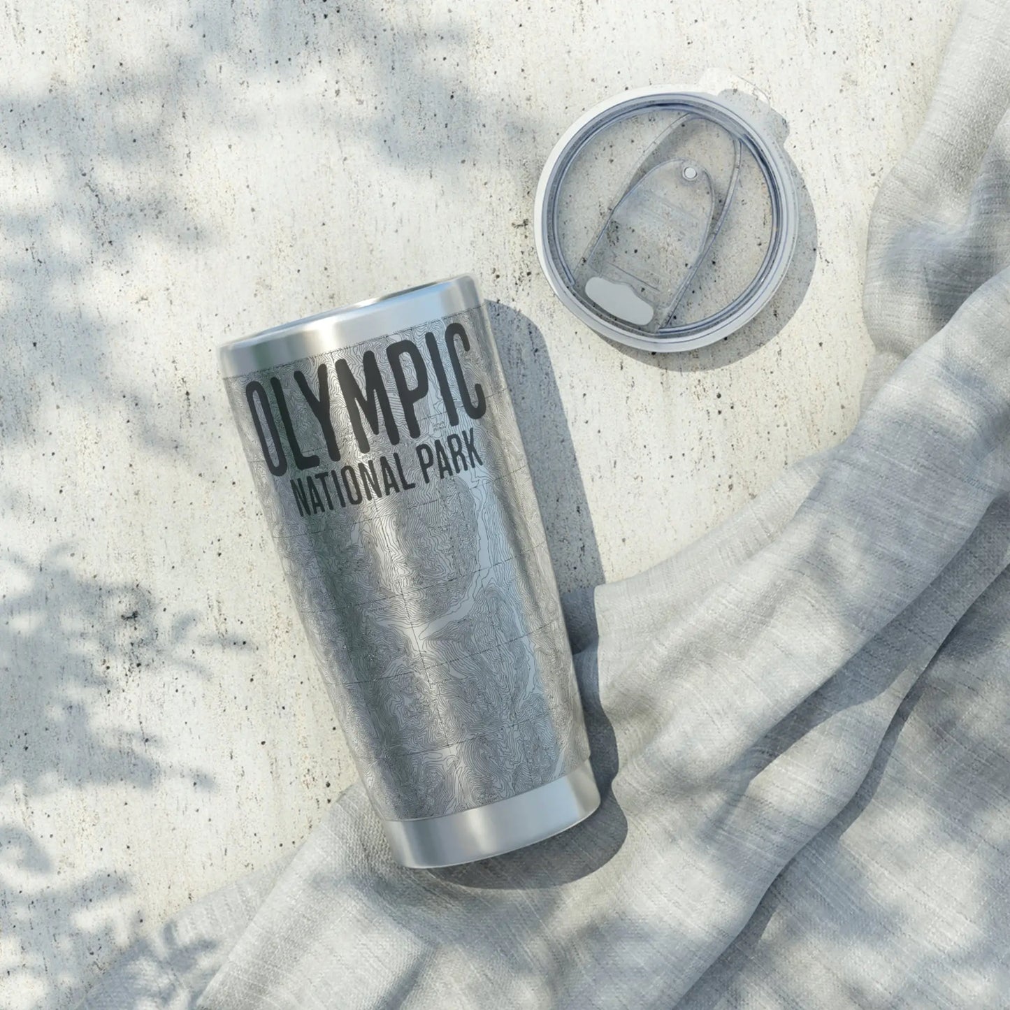 Olympic National Park Topographic Tumbler 20oz Tumbler Park Service Apparel