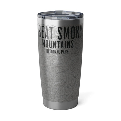Great Smoky Mountains National Park Topographic Tumbler 20oz Mug Printify