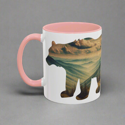 Shenandoah Bear Colored Mug Mug Printify