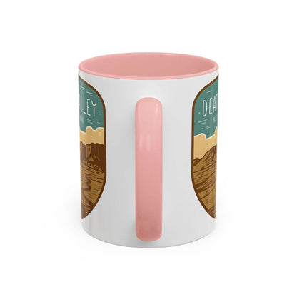 Death Valley National Park Coffee Mug 11oz 15oz Desert Shield Graphic Blue Black Pink Red Mug Printify