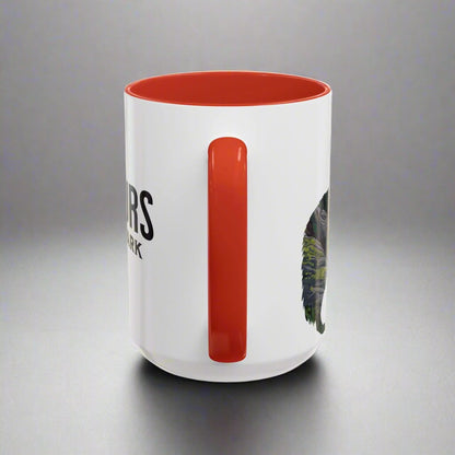 Voyageurs National Park Accent Mug Wolf Mug Printify 11oz Red