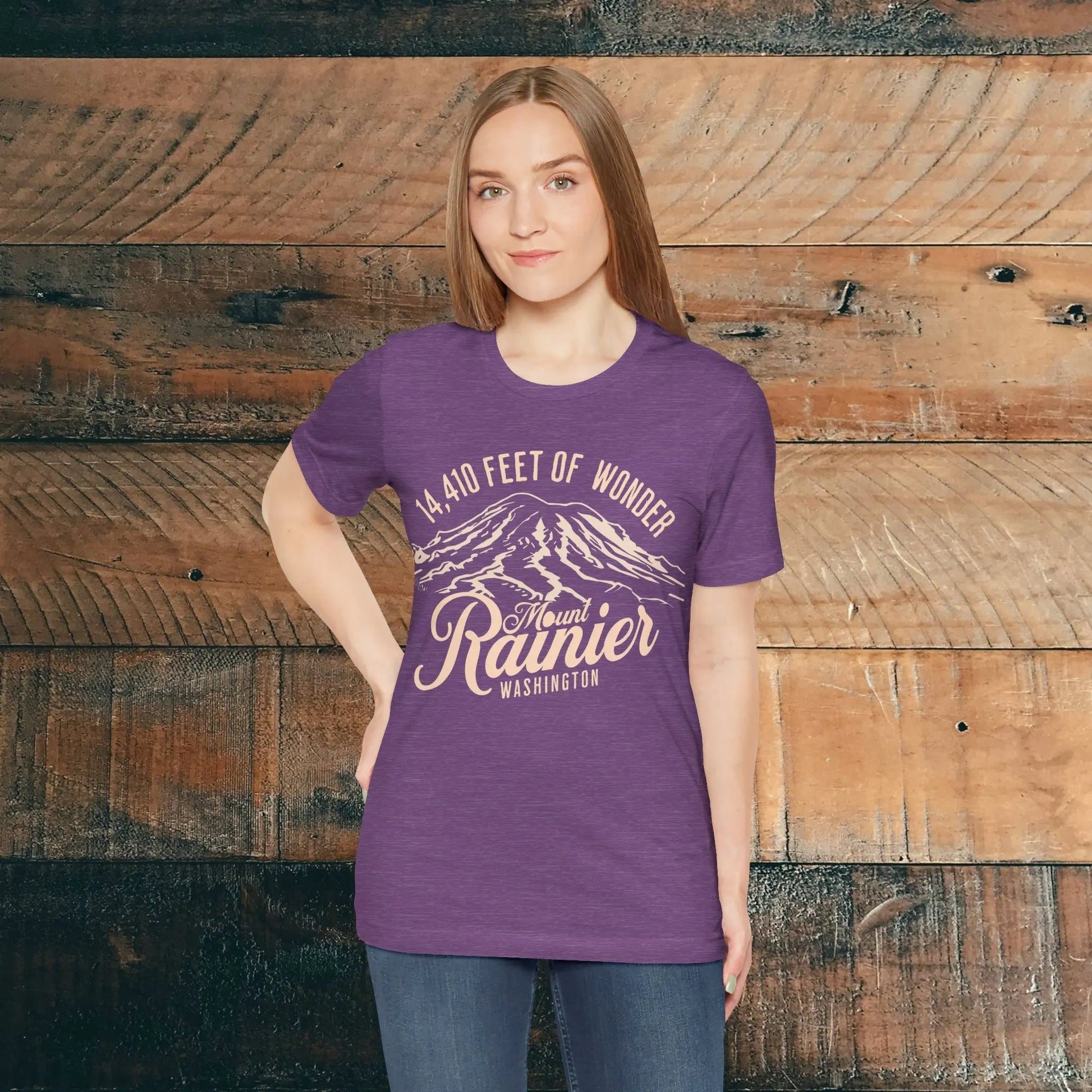 Mount Rainier Washington Unisex Soft Short Sleeve T-Shirt 14k Ft Of Wonder T-Shirt Printify