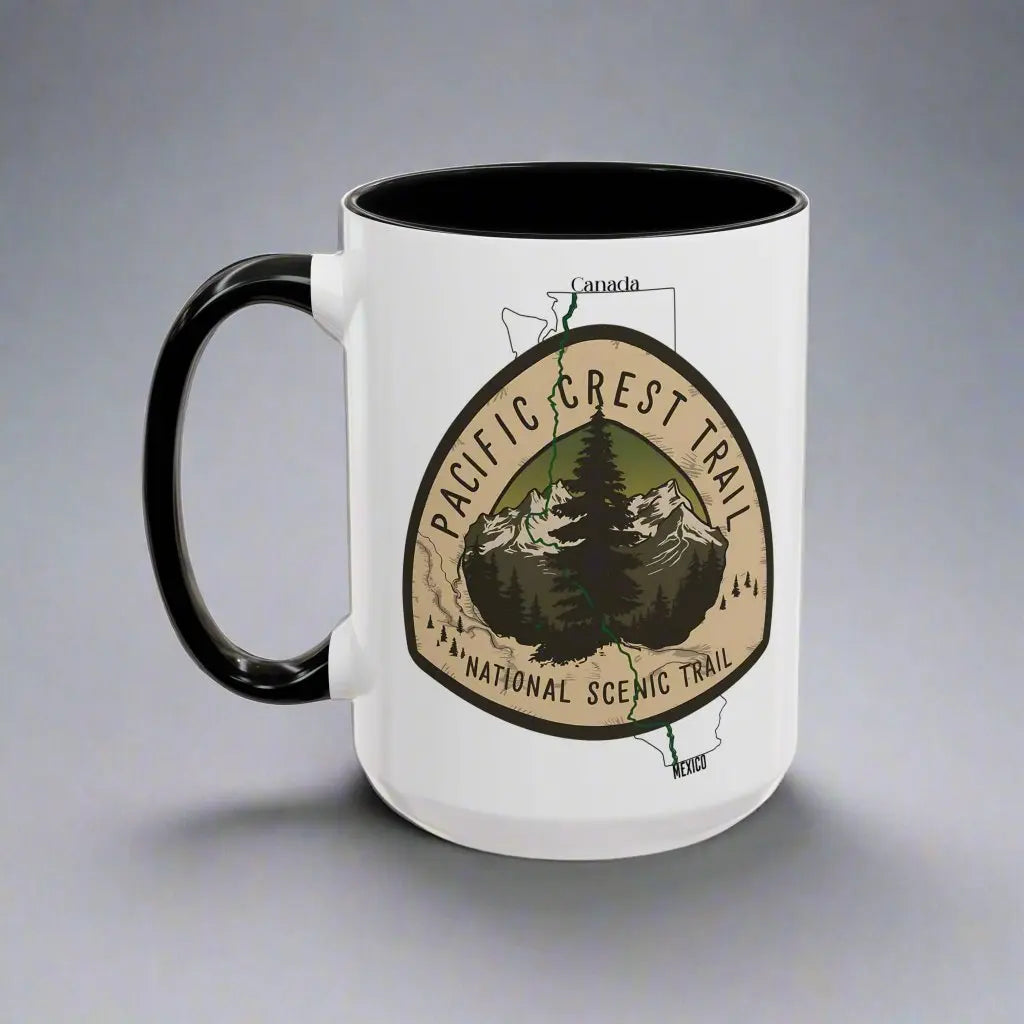 Pacific Crest Trail National Scenic Trail Accent Coffee Mug 11oz 15oz Mug Printify
