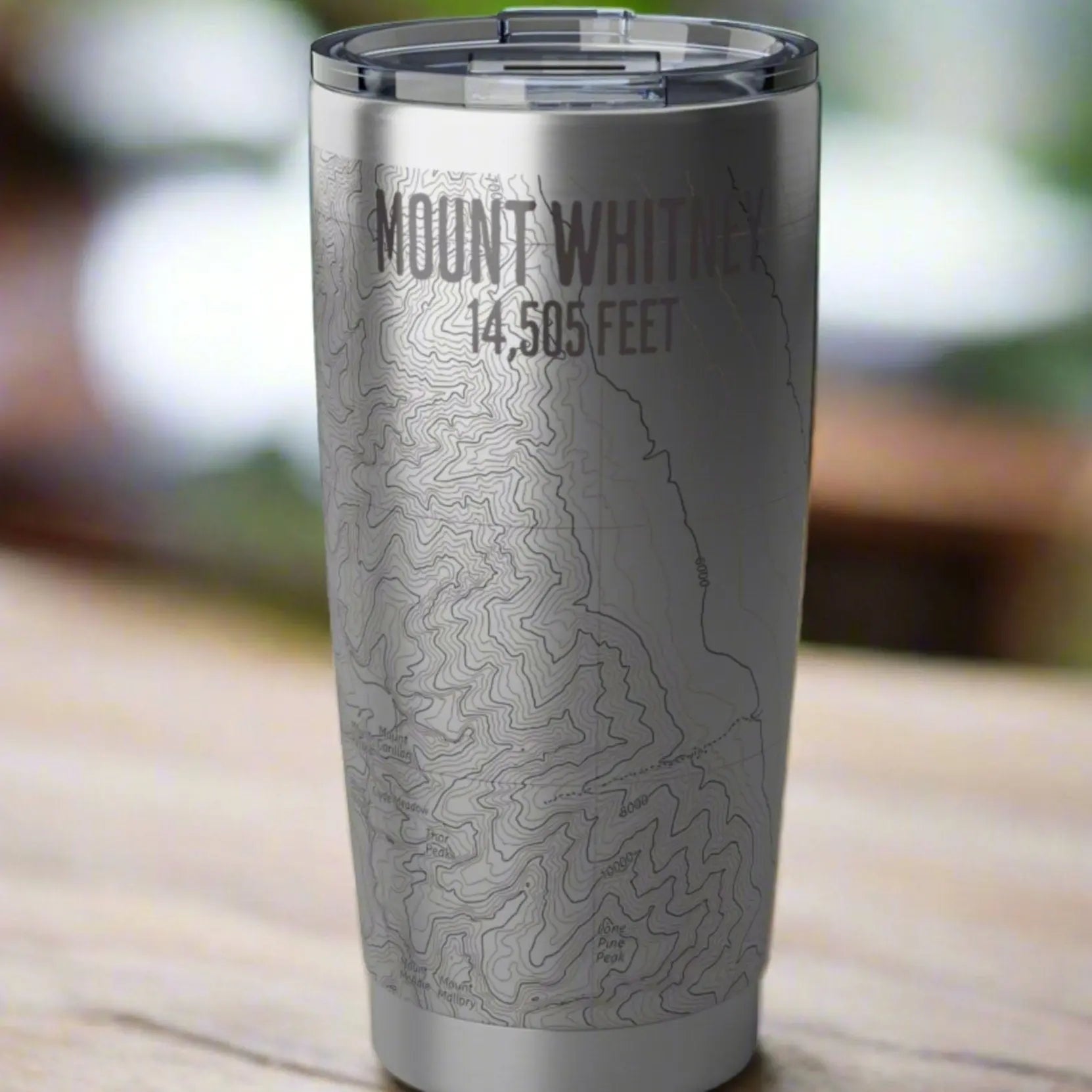 Mount Whitney District Topographic Tumbler 20oz Tumbler Printify