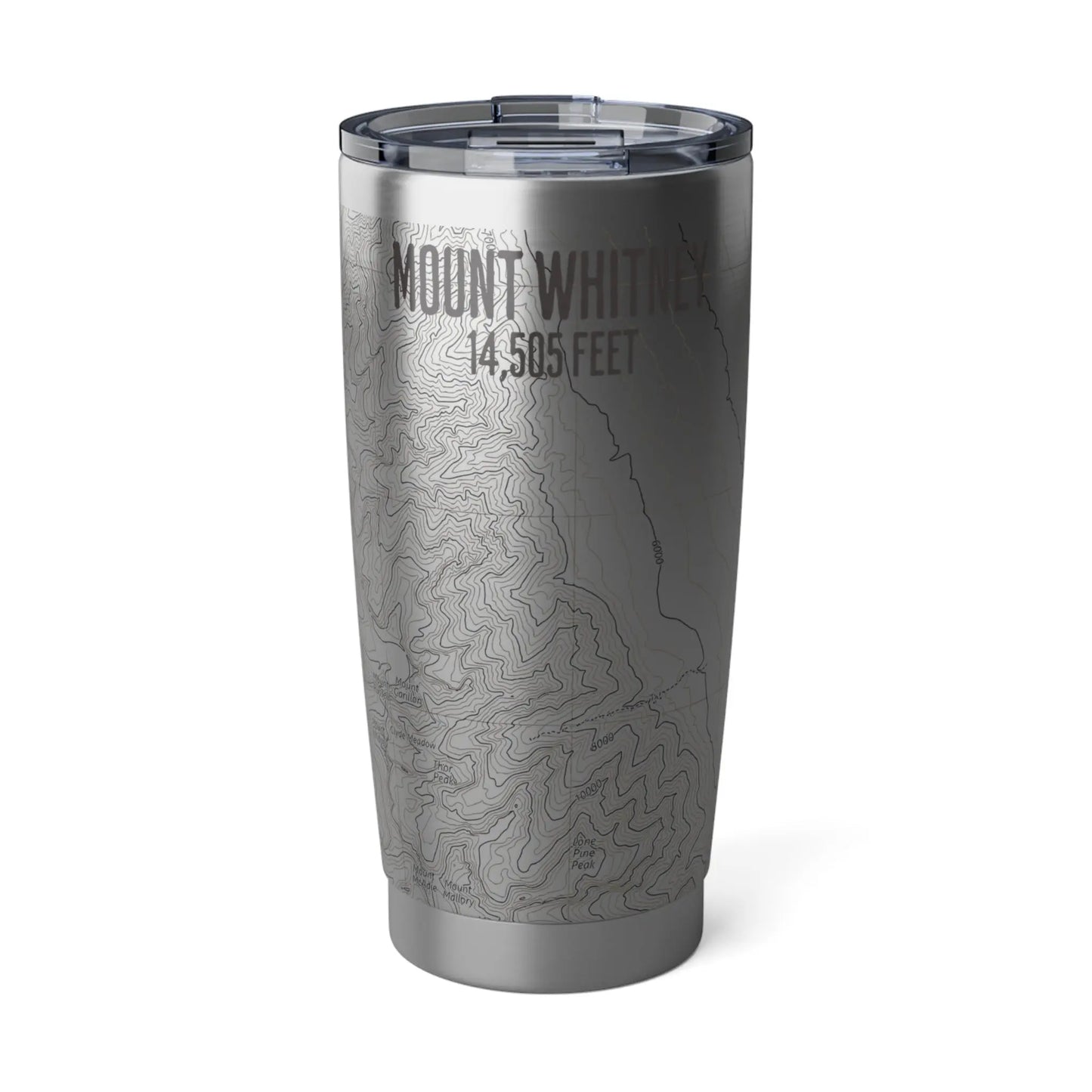 Mount Whitney District Topographic Tumbler 20oz Tumbler Printify