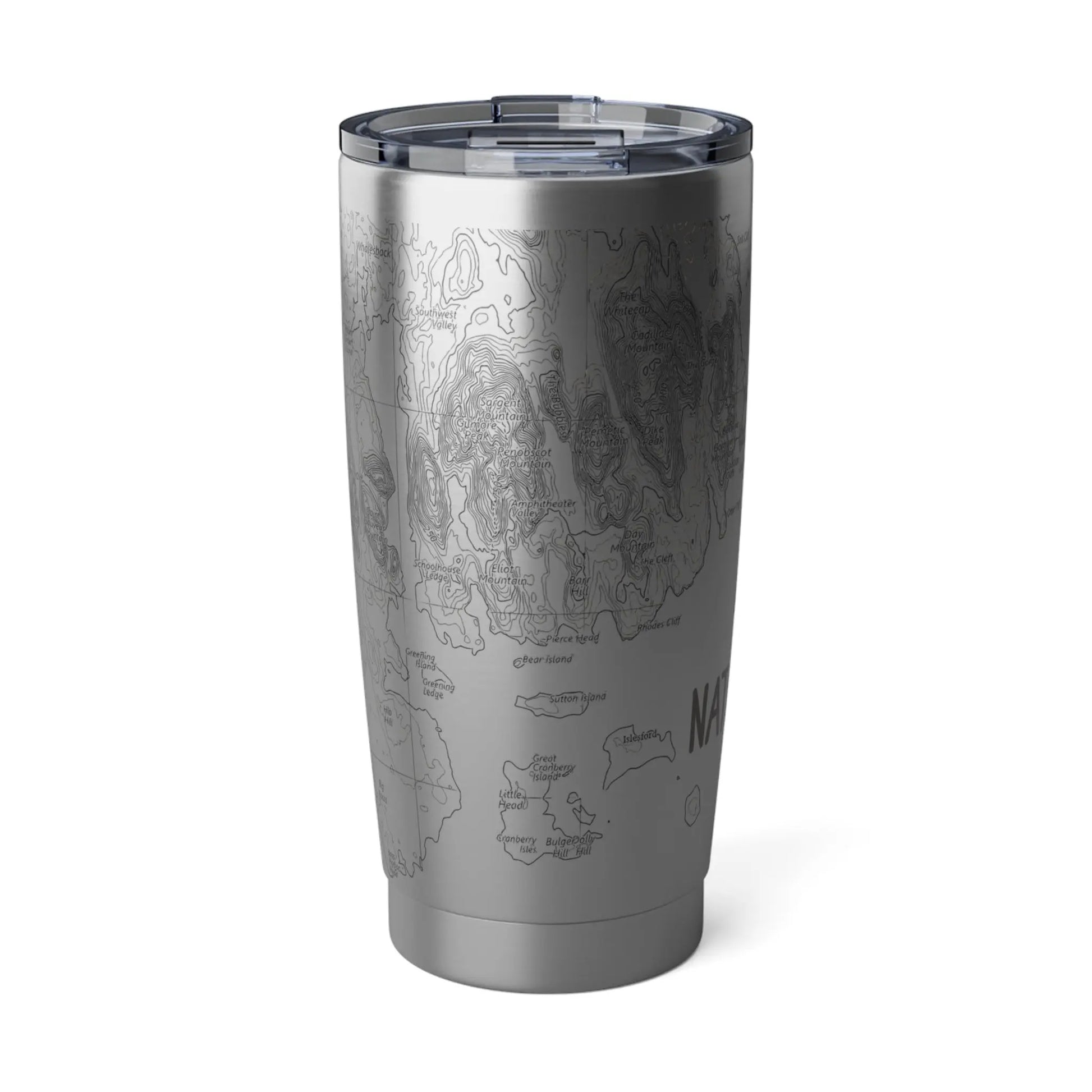 Acadia National Park Topographic Tumbler 20oz Tumbler Printify