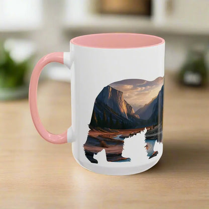 Yosemite National Park Valley Bear Accent Coffee Mug 11oz 15oz Mug Printify