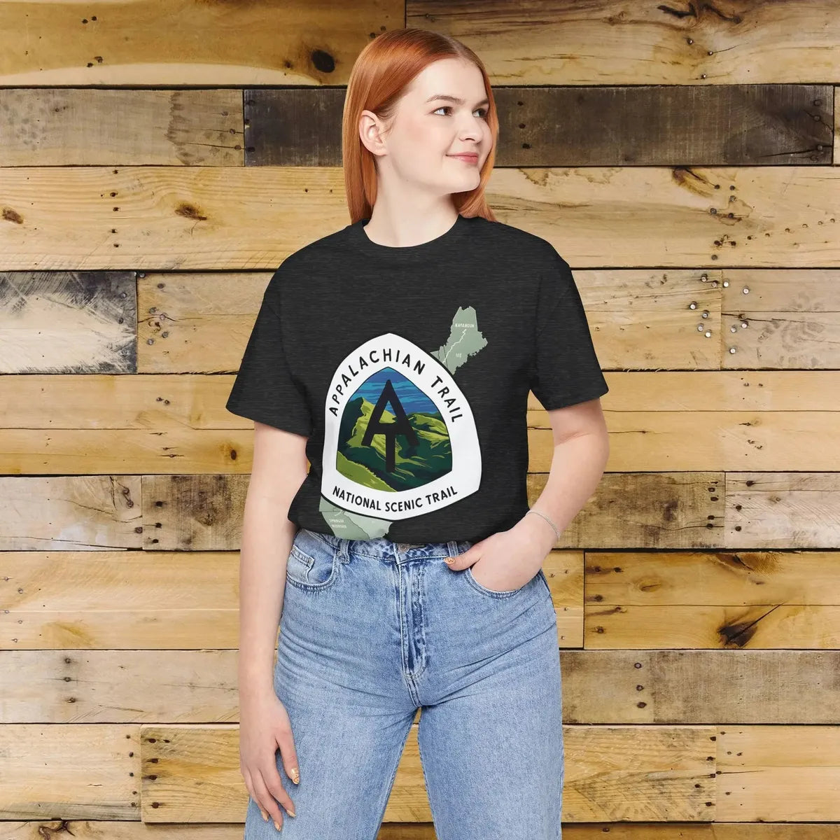 Appalachian Trail Unisex Jersey T-Shirt Logo Emblem Mountain Camp Hike Tee T-Shirt Printify