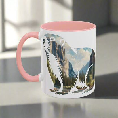 Yosemite National Park Colored Mug Mug Printify