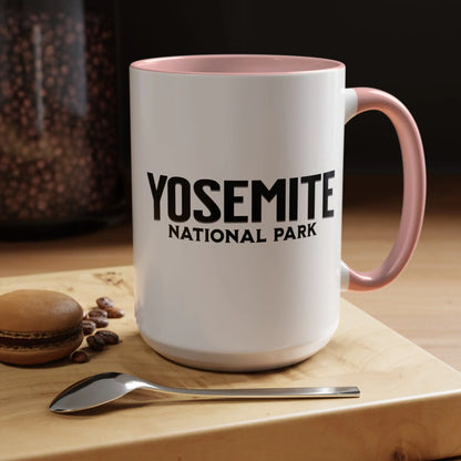 Yosemite National Park Coffee Mug 11oz 15oz Walk With Nature John Muir Quote Blue Black Pink Red Mug Printify