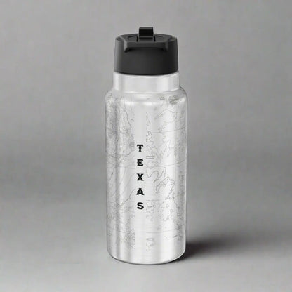 Big Bend National Park Topographic Insulated Water Bottle Tumbler Mug Printify