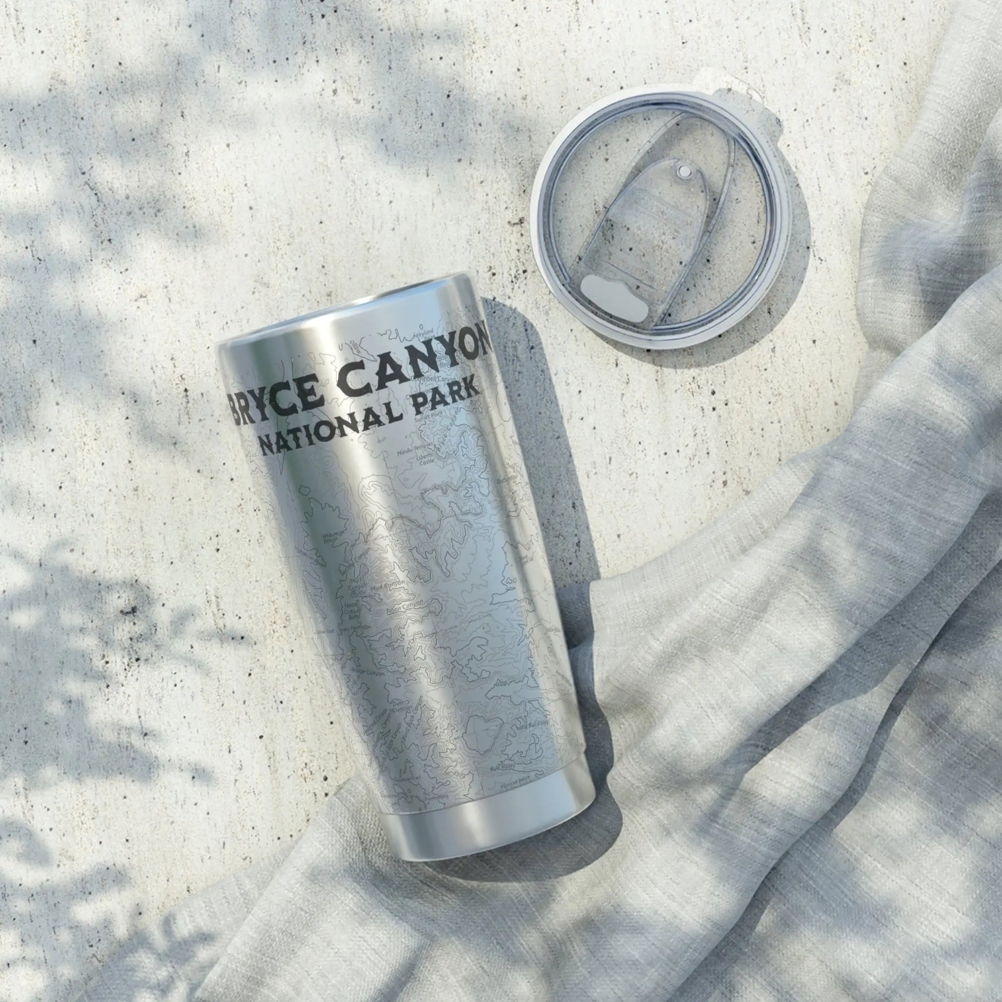 Bryce Canyon National Park Topographic Tumbler 20oz Mug Printify