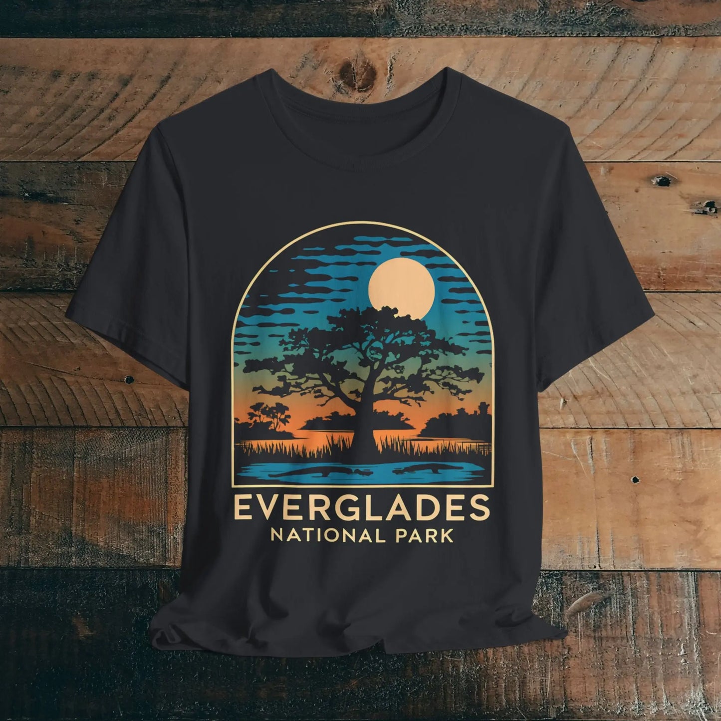 Everglades National Park Unisex Fit T-Shirt Florida Trees T-Shirt Printify