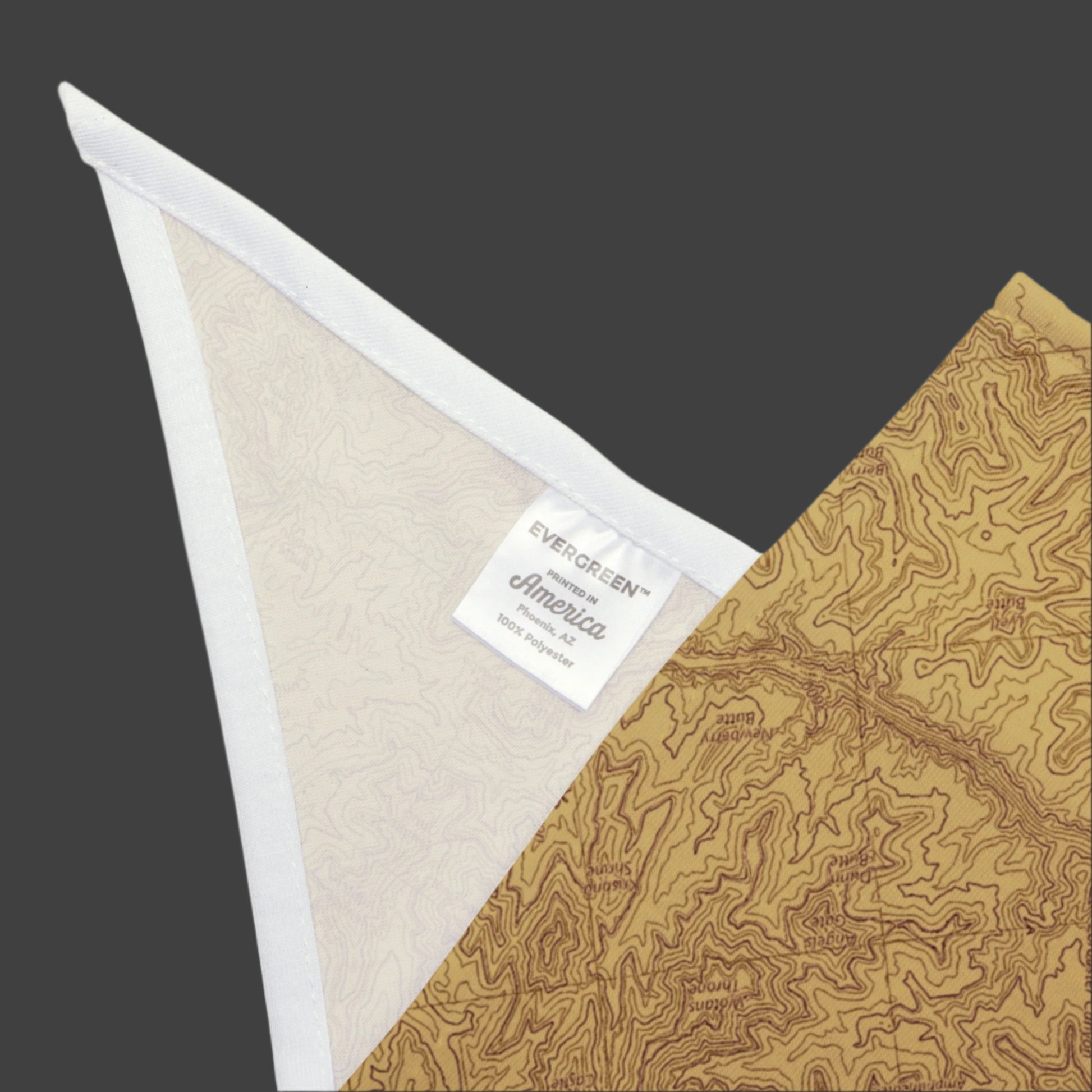 Grand Canyon National Park Topographic Dog Bandana Pets Printify