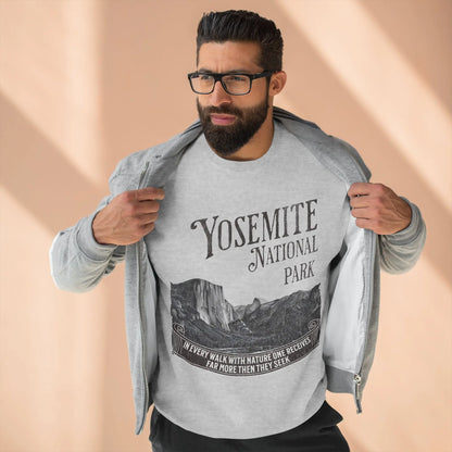Yosemite National Park Unisex Crewneck Sweatshirt Sweatshirt Printify