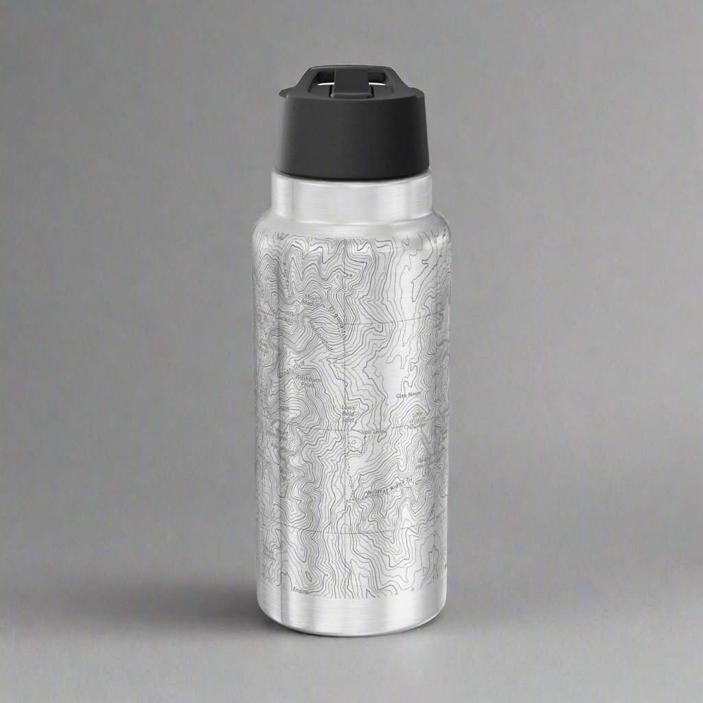 Mount Washington Topographic Insulated Water Bottle Tumbler water bottle Printify