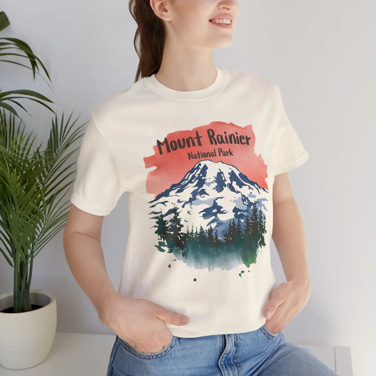 Mount Rainier National Park Unisex T-Shirt T-Shirt Printify