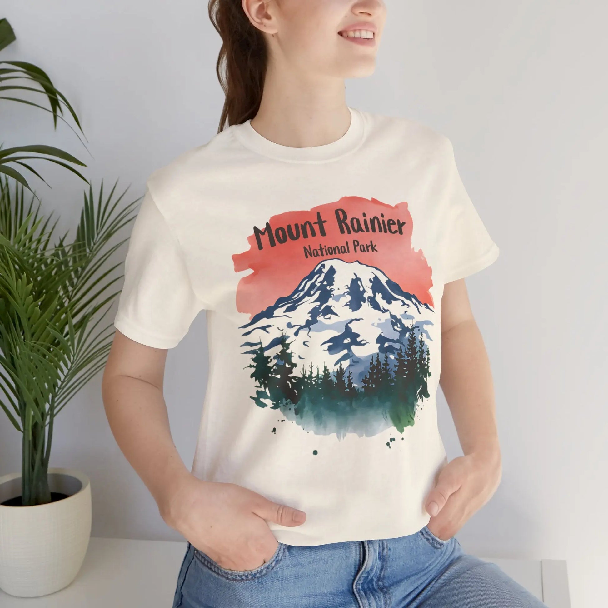 Mount Rainier National Park Unisex T-Shirt T-Shirt Printify