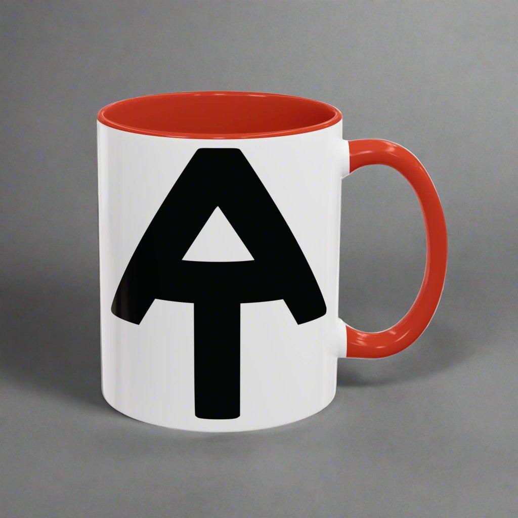Appalachian Trail Accent Mug AT Mileage Sign Mug Printify 11oz Red