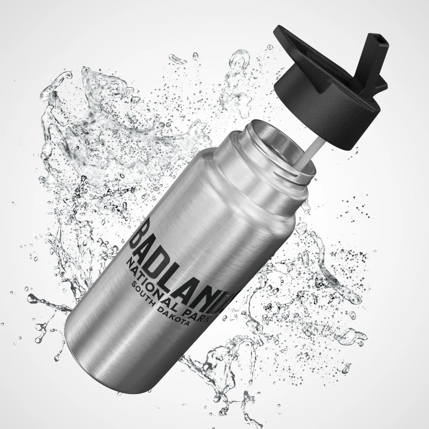 Badlands National Park Insulated Water Bottle Tumbler 32oz Mug Printify