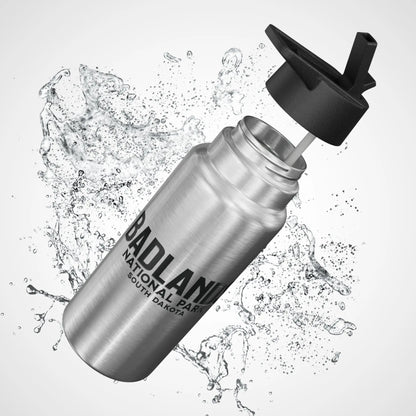 Badlands National Park Insulated Water Bottle Tumbler 32oz Mug Printify
