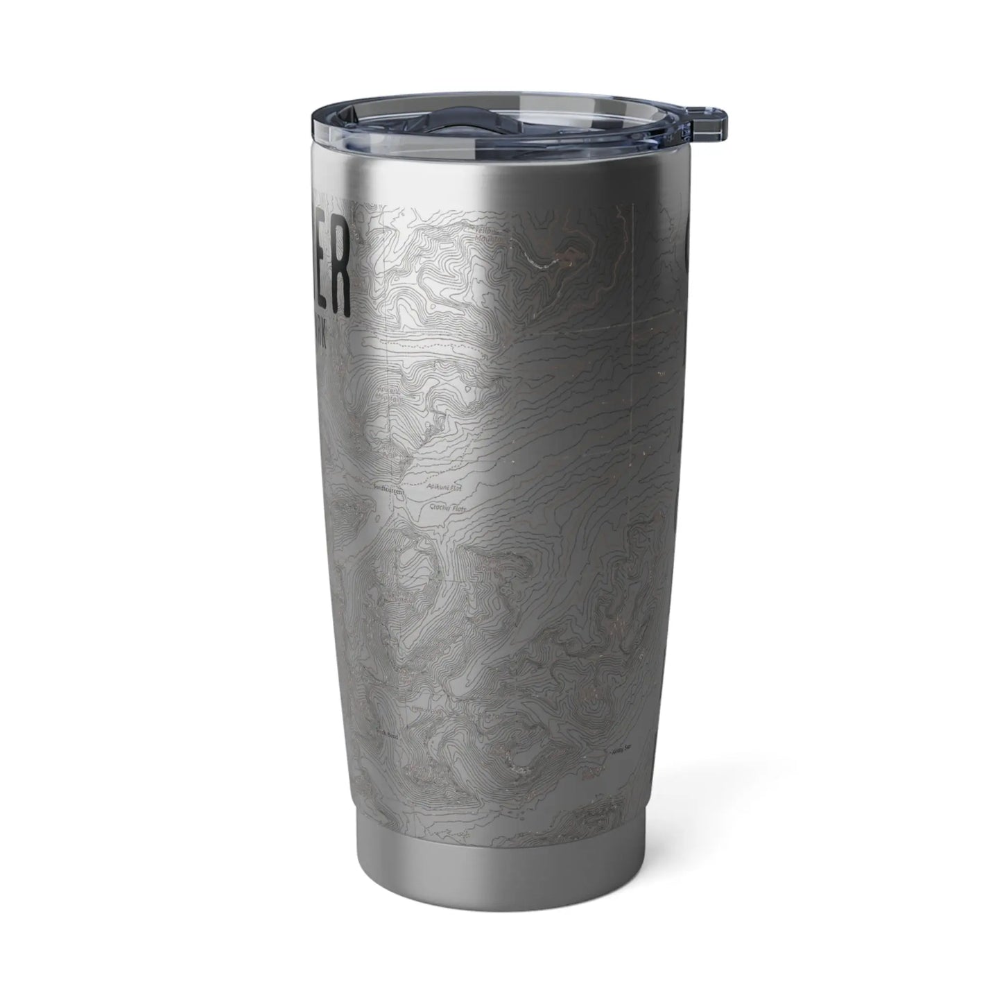 Glacier National Park Topographic Tumbler 20oz Mug Printify
