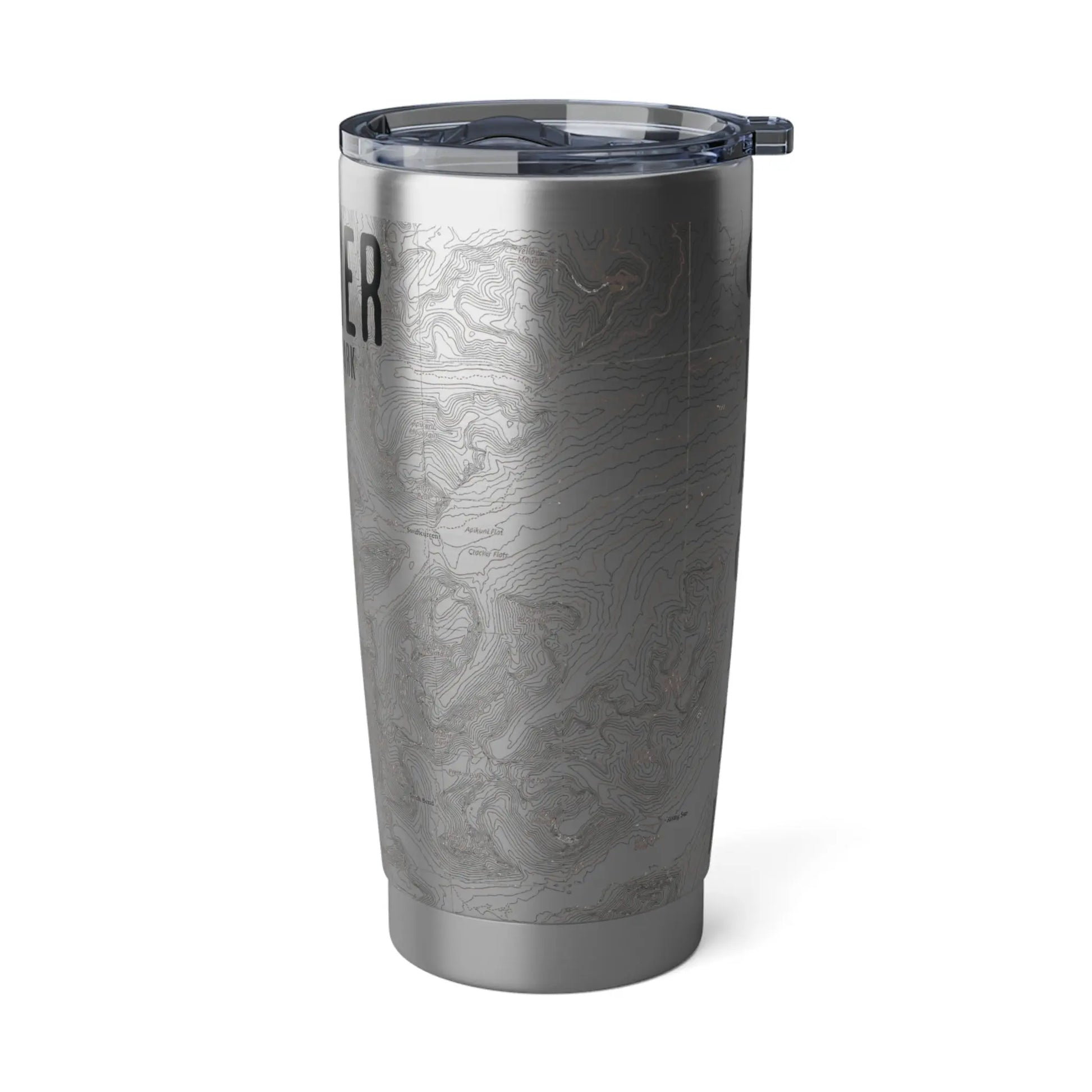 Glacier National Park Topographic Tumbler 20oz Mug Printify
