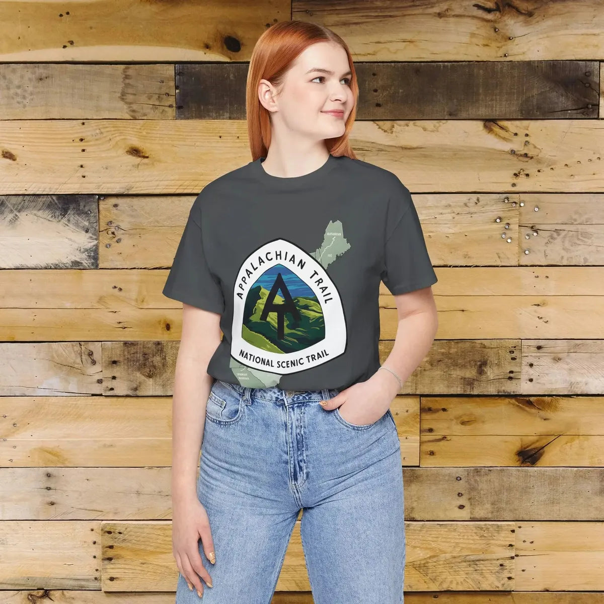 Appalachian Trail Unisex Jersey T-Shirt Logo Emblem Mountain Camp Hike Tee T-Shirt Printify
