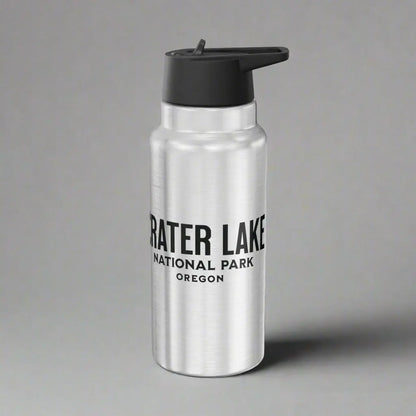 Crater Lake National Park Insulated Water Bottle Tumbler 32oz Oregon Mug Printify