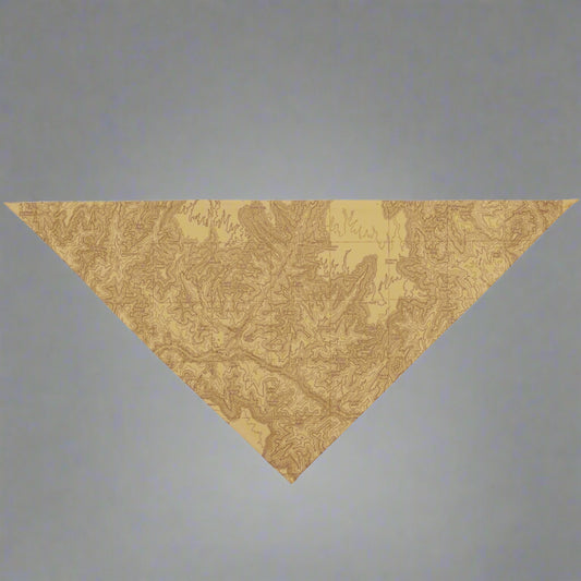 Grand Canyon National Park Topographic Dog Bandana Pets Printify