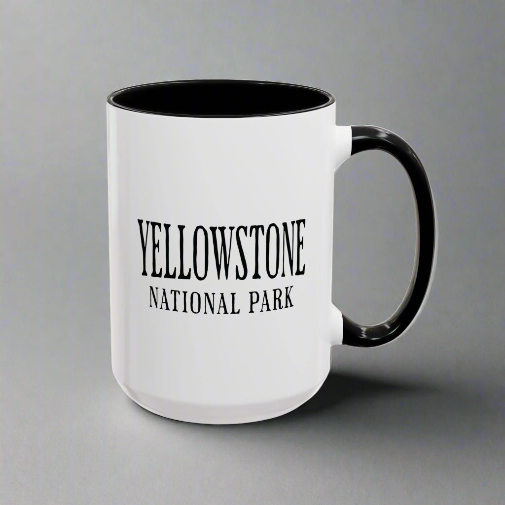 Yellowstone Wolf Accent Mug Mug Printify