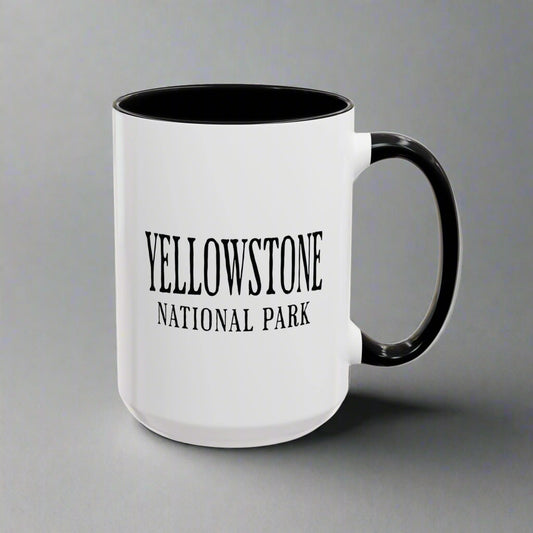 Yellowstone Wolf Accent Mug Mug Printify