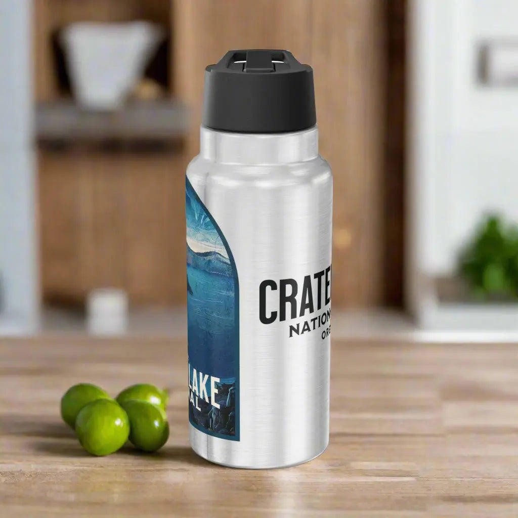 Crater Lake National Park Insulated Water Bottle Tumbler 32oz Oregon Mug Printify