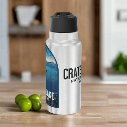 Crater Lake National Park Insulated Water Bottle Tumbler 32oz Oregon Mug Printify
