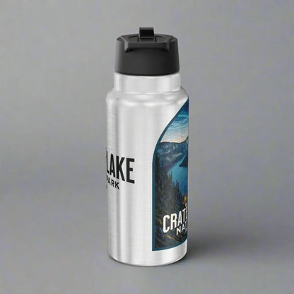 Crater Lake National Park Insulated Water Bottle Tumbler 32oz Oregon Mug Printify