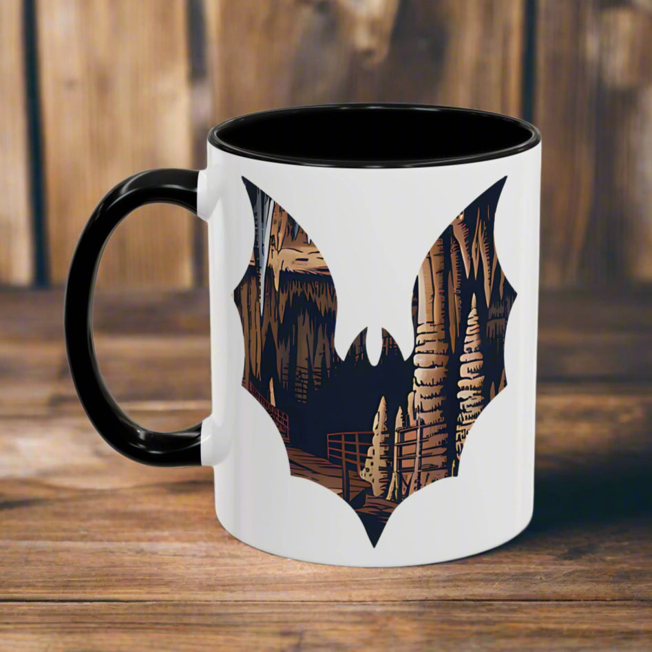 Carlsbad Caverns Park Bat Colored Mug Mug Printify