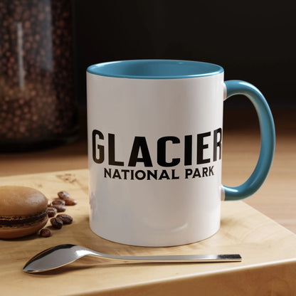 Glacier National Park Big Horned Sheep Accent Coffee Mug Mug Printify